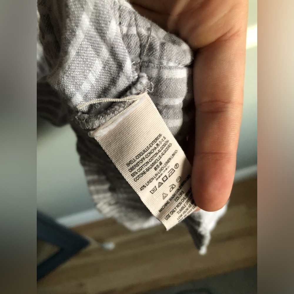 Free People Linen Overall Striped Mini Dress - Picture 7 of 11